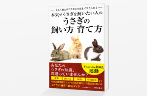Kindle電子書籍「本気でうさぎを飼いたい人の うさぎの飼い方 育て方: 正しく飼えばうさぎは14歳まで生きられる」の表紙デザイン